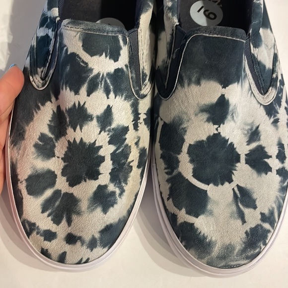 Lauren RALPH LAUREN women’s CEDAR TIE DYE LEATHER UPPER shoes sneaker size 9 - Picture 4 of 11